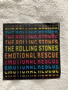 Rolling Stones- Emotional Rescue 7 vinyl(uk stones records 1980) vg+/vg+