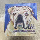 Bulldog Single Coaster Tile by Ursula Dodge 4x4 Cork Backed With Behavior Traits