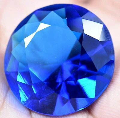 Lab Created 50.00 Ct Lustrous Blue Tanzanite GGL Certified Sparkling AAA+ Gem - Image 1 of 4