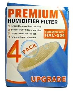 4-Pack Humidifier Filters for Honeywell Filter A HAC-504 Replacement Open Box - Picture 1 of 7