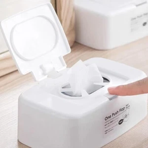 Portable Tissue Box Plastic Wet Wipes Dispenser Holder Napkin Box Hotel - Picture 1 of 12