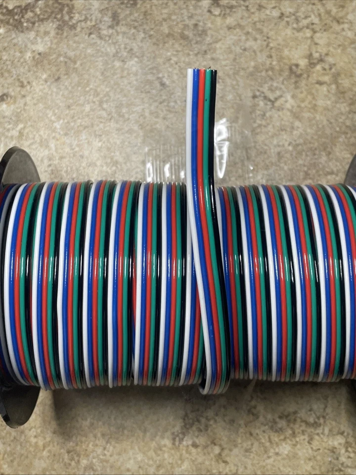 5 Pin For 3528/5050 LED Strip Light Extension Wire Cable Cord Connector - Image 1 of 4