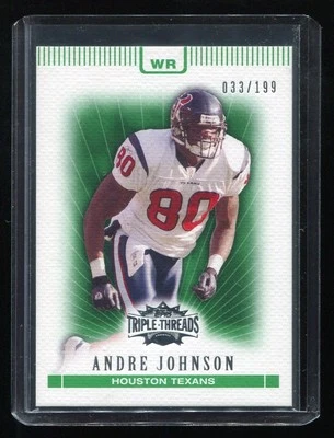 2007 Topps Triple Threads Emerald #62 Andre Johnson (Houston Texans) #d 033/199 - Image 1 of 2