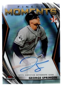 Autógrafos refractores Finest Moments 2021 #FMAGS George Springer - Imagen 1 de 1