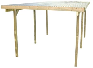 MEGA SALE! Canopy Pergola 3m x 5m Wooden Garden Shelter CAR PORT flat packed - Picture 1 of 8