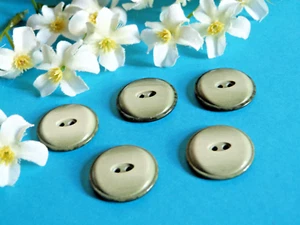 1346B Chequerboard Buttons " Spring " Green Tender Lot 5 Buttons EP Vintage - Picture 1 of 3