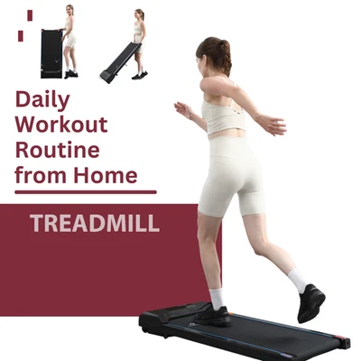 Treadmill Running Electric Walking Pad Smart Under desk Machine For Home Office - Image 1 of 4