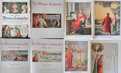 Liri antichi Divina Commedia Dante Alighieri 135 incisioni - Immagine 1 di 4