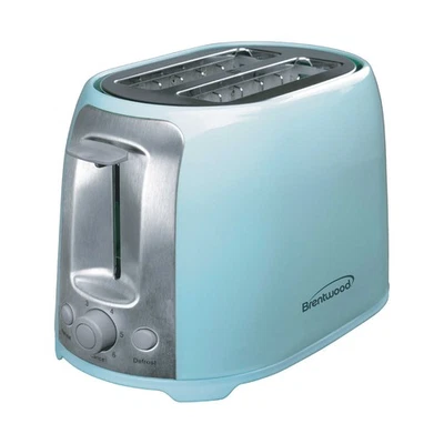 BRENTWOOD® Cool-Touch 2-Slice Toaster with Extra-Wide Slots, Blue - Image 1 of 4
