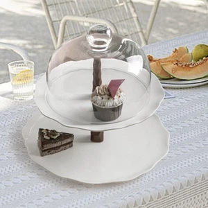 Cake Stand 2 Tier Dessert Display Stands for Dessert Fruit Snack Celebration - Picture 1 of 7