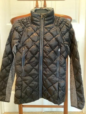 Chaqueta Lululemon 4 Turn Around Down Reversible Reflectante Negra/Gris Foto 1 de 4