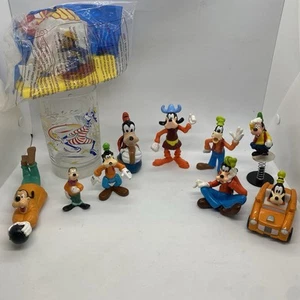 Goofy Disney Toy PVC Glass Cup Assorted Lot Of  11 Vintage & Modern Toys - Picture 1 of 24