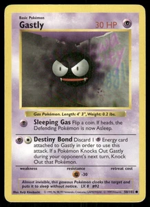 Pokemon Tcg Gastly [Shadowless] #50 Pokemon Base Set MP - Bild 1 von 2