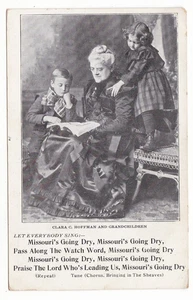 antike Postkarte / Missouri Going Dry Prohibition / Clara Hoffman Temperence - Bild 1 von 2