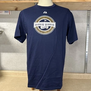 T-shirt Majestic NY Yankees stagione 2009 uomo Med Navy nuova con etichetta - Foto 1 di 6