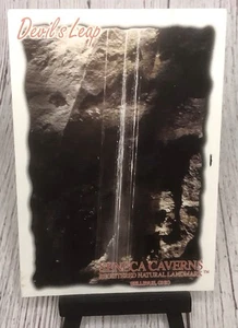 Bellevue Ohio Seneca Caverns Devil's Leap OH Postcard - Picture 1 of 4