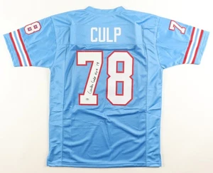 CURLEY CULP SIGNED AUTOGRAPHED HOUSTON OILERS JERSEY PSA COA "HOF 13" - Picture 1 of 3