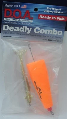 DOA 62313 DC Popper Combo Mortal Popping Flotador Camarones Dorado Transparente Brillo Foto 1 de 2