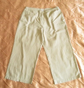 3 SUISSES CAPRI BASIC DAMEN HOSE BAUMWOLLE LEINEN FREIZEITHOSE BEIGE L, 40 NEU - Bild 1 von 11