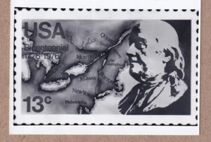 USPS press publicity photo for 13c Benjamin Franklin stamp Scott 1690 - Picture 1 of 1