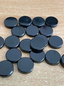 Natural Black Onyx Round Flat Cabochon loose gemstone Coin 6mm-20mm - Picture 1 of 10