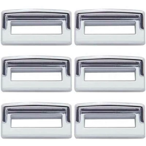 UP 40956 Chrome Toggle Switch Label Trim W/ Visor For Peterbilt (Pack Of 6) - Picture 1 of 3