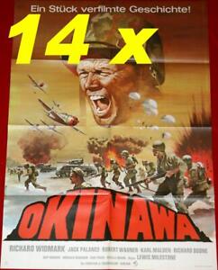 Konvolut 14x Filmposter OKINAWA (1950) Richard Widmark Halls of Montezuma WA '83