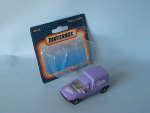 Matchbox Ford Courier Delivery Van Milka Chocolate Toy Model Car 75mm in BP d - Picture 1 of 4