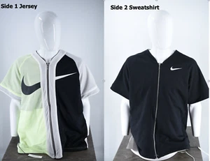 Nike NWT NikeLab Collection Reversible Zip Baseball Jersey Top AV8269-701 Size L - Picture 1 of 11