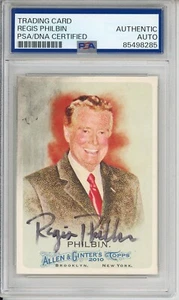 2010 TOPPS ALLEN & GINTER REGIS PHILBIN SIGNED CARD PSA DNA COA AUTOGRAPHED - Picture 1 of 2