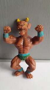 Vintage GALAXY WARRIORS MUSCLE MINOTAUR Figure Motu KO BOOTLEG 1985 - Picture 1 of 2