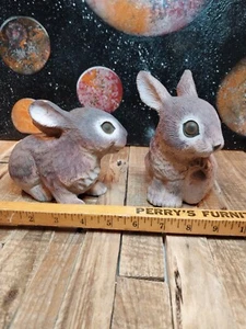 Artline Vintage 1996 Plastic Resin Wild Bunny Rabbits Garden Easter Decoration - Picture 1 of 11