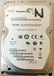 HARD DISK 2.5" SEAGATE 500GB 9HH134-287 2,5 SATA HDD 5400RPM SATA Hard Disk - Imagen 1 de 1