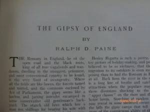 Gipsy of England Romany Traveller Gypsy Rare Old Antique Photo Article 1905 - Picture 1 of 7