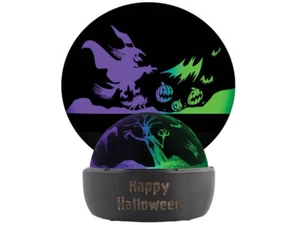 Shadow Box Color Changing Lightshow Projector LED Halloween Witch Pumpkin Bats - Picture 1 of 1