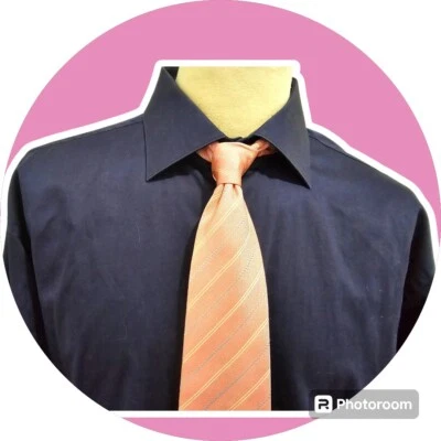 CAMISA DE VESTIR BERTIGO ALGODÓN AZUL OSCURO, LS, XL/2XL Foto 1 de 4