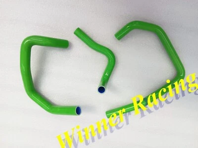 Green SILICONE Radiator  HOSE For KAWASAKI Ninja ZX6R  2005-2006 - Image 1 of 4
