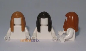 Lego Hair 92083 PICK & MIX ANY COLOURS! Dark Brown Dark Orange Nougat - Picture 1 of 4