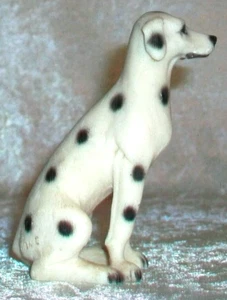 Figura de perro dálmata sentado Vivian Castagna firmada miniatura vintage Italia - Imagen 1 de 13