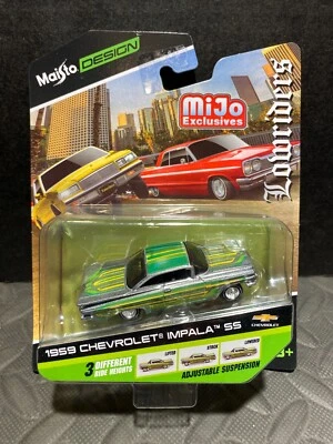 Suspensão ajustável Chevrolet Impala 1959 MAISTO MIJO EXCLUSIVES LOWRIDER 1959 em escala 1/64 - Imagem 1 de 2