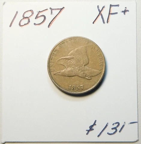 1857 100% ORIGINAL!!!!!!!!!!!!!!!!!!!!!!!!! FLYING EAGLE CENT - BOLD XF!!!!!!!!! Cover