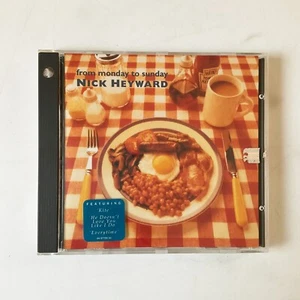 From Monday to Sunday Nick Heyward CD December 1993 Epic British Music Solo Art - Imagen 1 de 9
