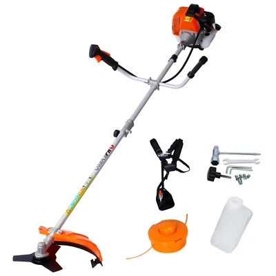 52Cc Weed Eater 10'' Brush Cutter 2 Stroke Gas Powered 2 In 1 String Trimme - Image 1 of 4