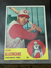 1963 Topps Baseball #518 Don Blasingame Cincinnati Reds Semi High # EX+