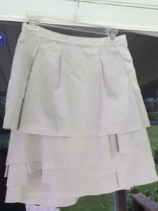 NWOT BCBG MAX AZRIA MAXAZRIA LIGHTPEARL TIERED LAYERED RUFFLE MINI SKIRT Sz 02 - Picture 1 of 12