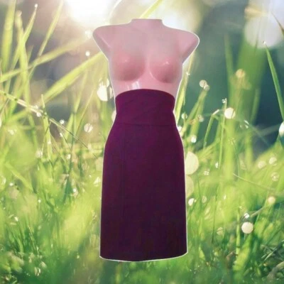 1990s vintage purple high waisted mini short skirt size medium large - Image 1 of 4