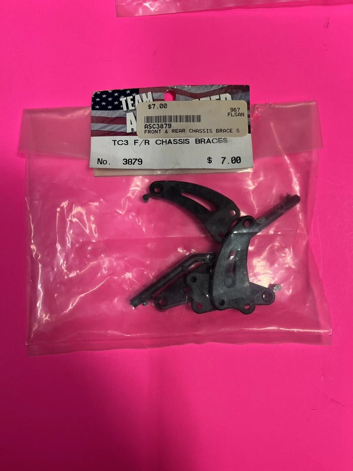 Team Associated Front/Rear Chassis Braces (TC3) - ASC3879 - Image 1 of 1