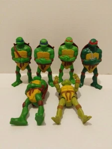 Vintage Teenage Mutant Ninja Turtles Figures x6 - Picture 1 of 12