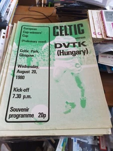 Celtic v DVTK (Hungary) ECWC 1980/81 20/8/1980 - Picture 1 of 3