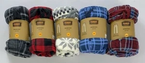 Men's Big & Tall Foundry Microfleece Plaid Fleece Pajama Sleep Pants With Pocket - Picture 1 of 7